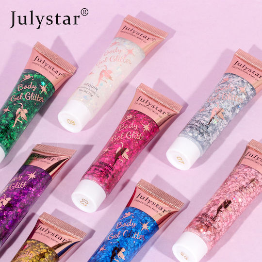Julystar Σκιά Ματιών σε Στερεή Μορφή με Μωβ Χρώμα