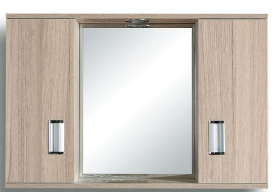Gloria Set-0117 Badezimmer Waschtisch-Einheit M100xB54xH82cm Weiß