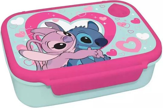 Diakakis Plastic Kids' Lunch Set Lilo & Stitch 0.8lt Turquoise