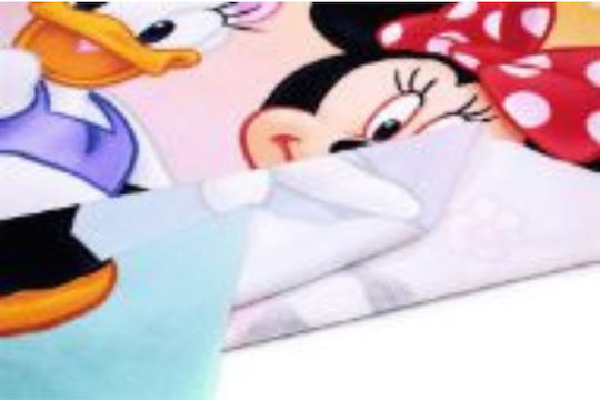 Prosop de plajă Disney Minnie-Daisy roșu din microfibră