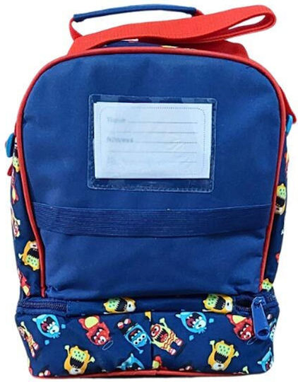 Must Team Yummy Kids Insulated Shoulder Lunch Bag 7 Litre Blue 22x16x28cm