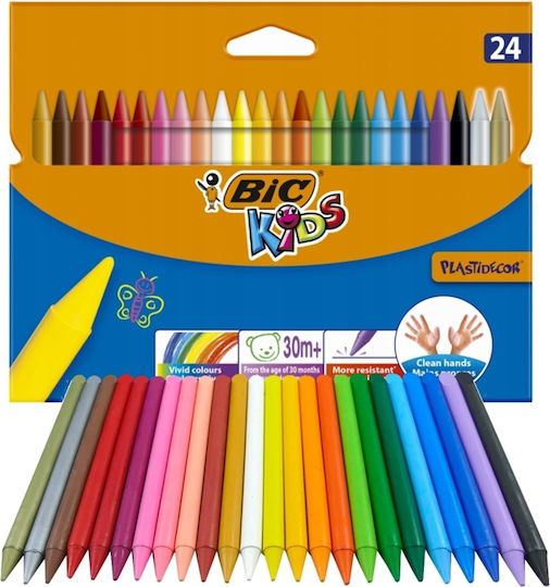 BIC Kids Farbstift-Set 24Stück Packung von 1 Verpackungen