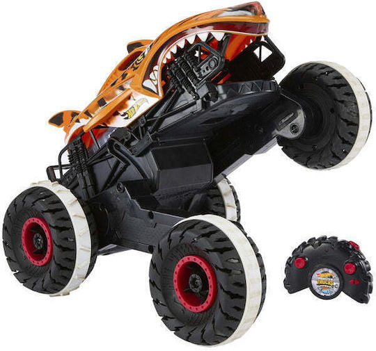 Hot Wheels Monster Trucks Unstoppable Tiger Shark Радиоуправляемо Автомобил Оранжев