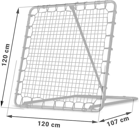 NEO Sport Мрежа за Връщане на Топки за Футболни Тренировки 120x120x107см