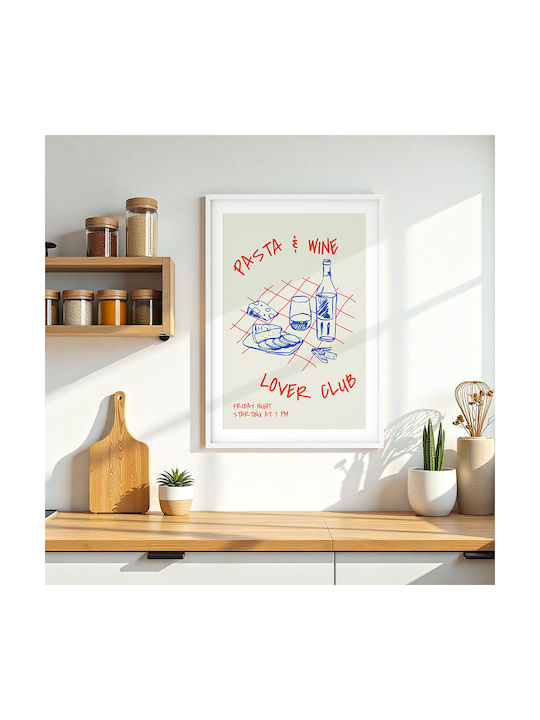 Poster Pasta & Wine Lovers Club Pst25350 21cm X 30cm