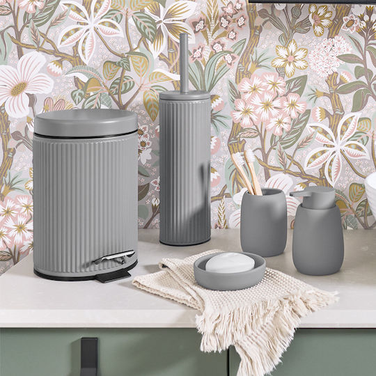 Metallic Toilet Brush Gray