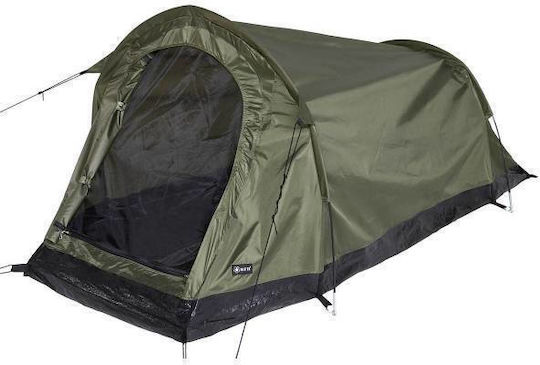MFH MFH Tent Tunnel 1 Summer Camping Tent Tunnel Mountaineering Khaki for 1 Person Waterproof 1200mm 210x90x90cm