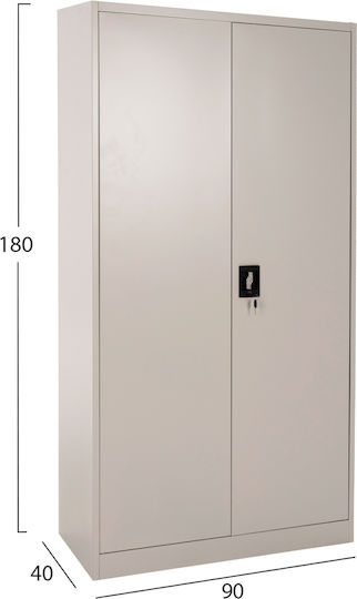 Δίφυλλη Μεταλλική 90x40x180εκ.