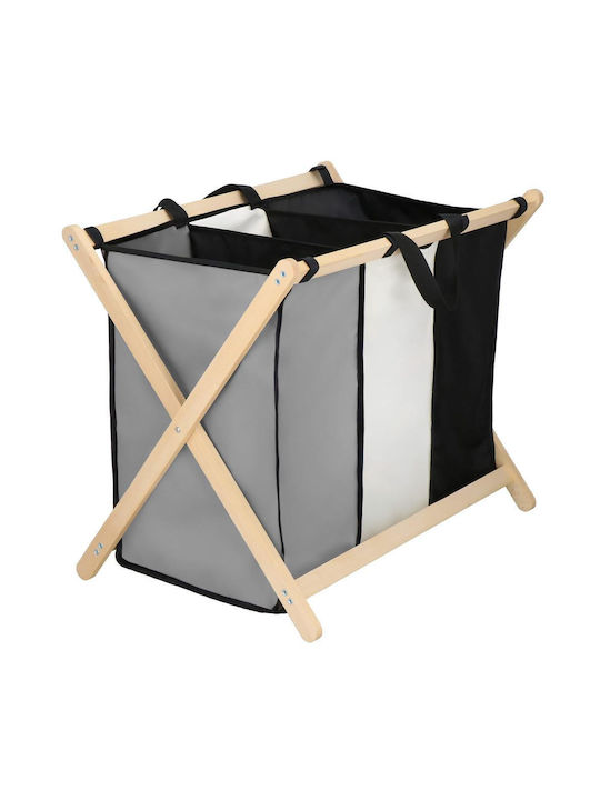Καλάθι Απλύτων Ξύλινο Πτυσσόμενο 105lt 67x42x57cm Μαύρο Καλάθι Απλύτων Ξύλινο Πτυσσόμενο 105lt 67x42x57cm Μαύρο