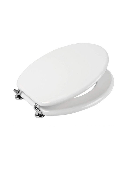 Bakaji Toilettenbrille Hölzernes Weiß