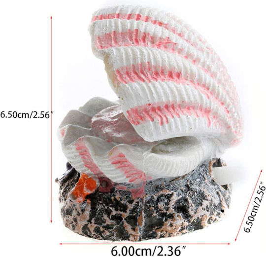 Aquarium Decoration Shell Connects to Air Pump 6*6*h6.5cm