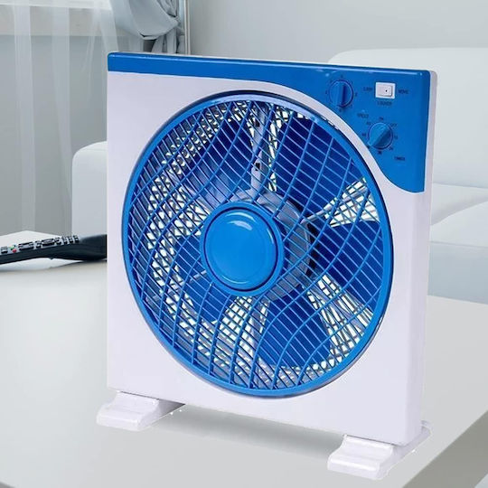 Bakaji Box Fan 45W Διαμέτρου 30cm Μπλε