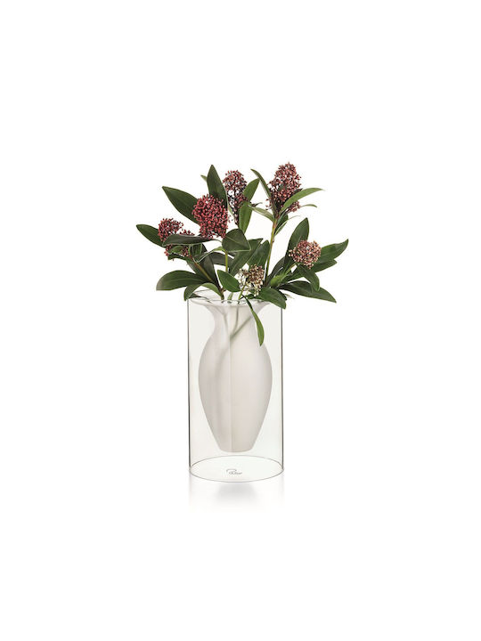 Philippi Decorative Vase Esmeralda Medium Transparent 13x13x24cm