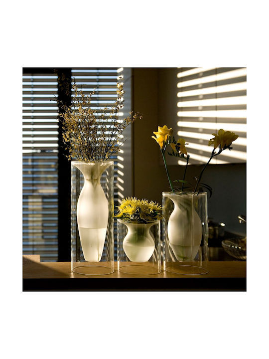 Philippi Decorative Vase Esmeralda Medium Transparent 13x13x24cm