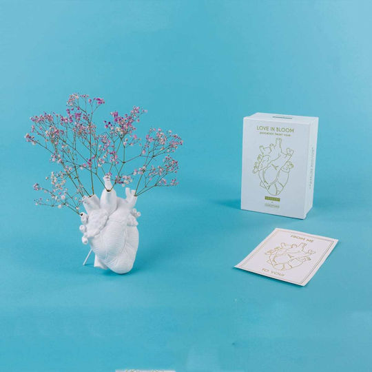 Seletti Βάζο Πορσελάνης Love In Bloom Λευκό Φ16.5xΥ25cm Seletti Βάζο Πορσελάνης Love In Bloom Λευκό Φ16.5xΥ25cm