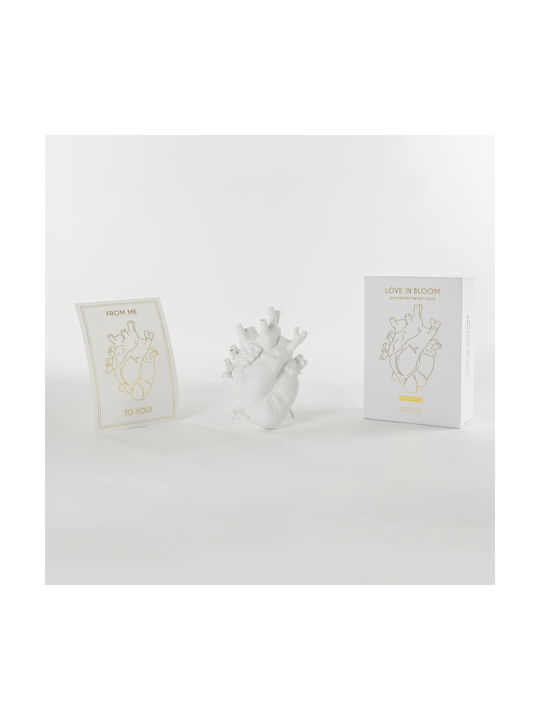 Seletti Decorative Vase Love In Bloom White 16.5x9x25cm