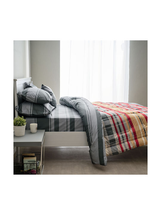 Charalambidis Textiles Scotland Pillowcase Set Oxford Multicolour 50x70cm.