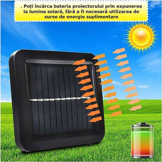 Montat pe perete Lampă Solară 30W 1800lm Alb Rece 6000K cu Senzor de Mișcare și Telecomandă