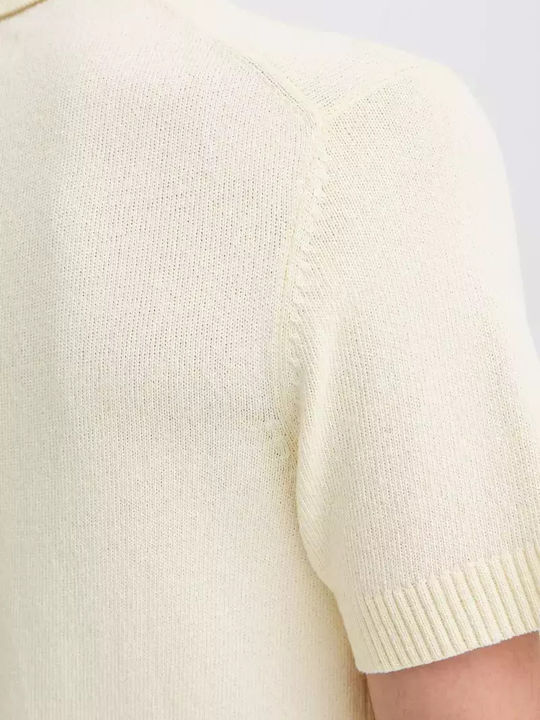 Polo Short Sleeve Blouse Ecru