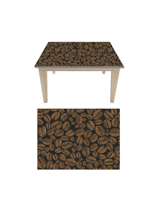 Αυτοκόλλητο Τραπεζιού Coffee Beans 100cm X 70cm