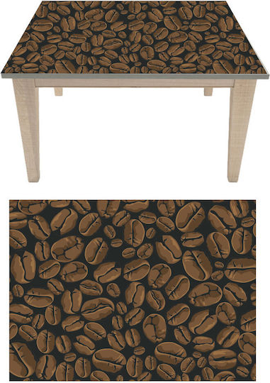 Coffee Beans Table Sticker 100cm X 70cm