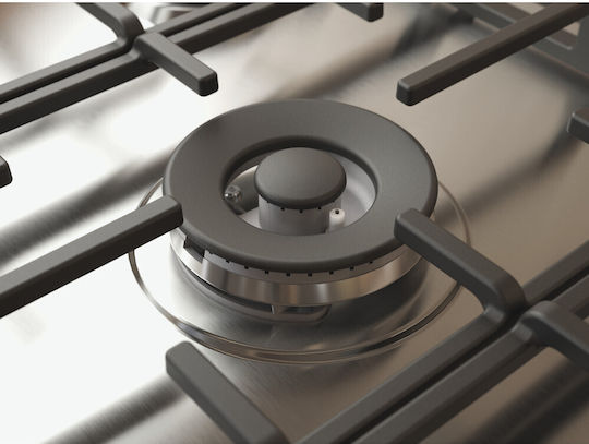 Whirlpool Natural Gas Cooktop Autonomous 75x51εκ. Silver