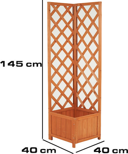 Bakaji Кутия за саксии Розов 40x40x145см.