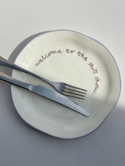 Welcome To Shit Show Statement Porcelain Plate Maegen