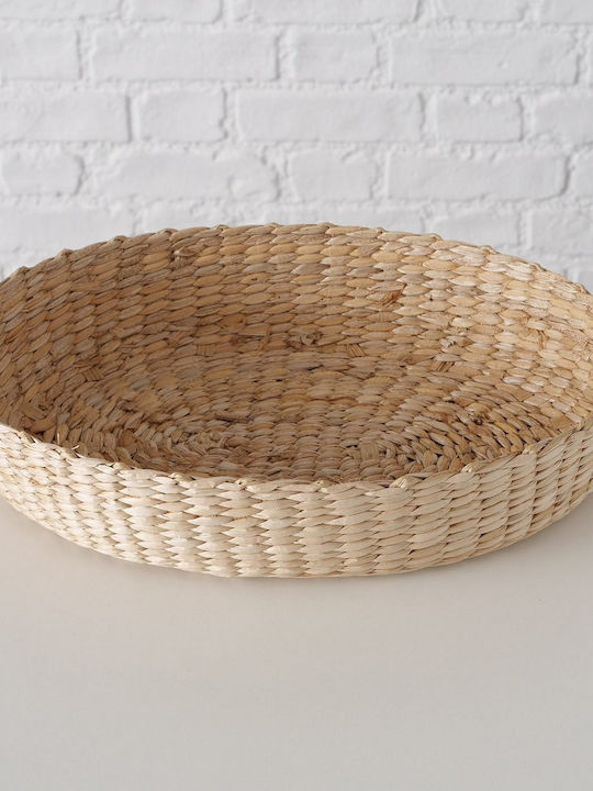 MSA Διακοσμητικό Μπωλ Γυάλινο Διάφανο 31x22x7cm