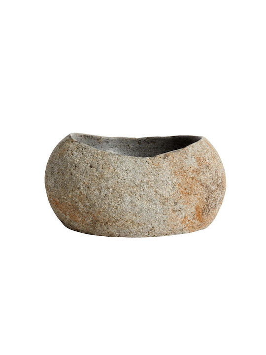 Muubs Διακοσμητικό Μπωλ Πέτρινο Γκρι 17x15x8cm