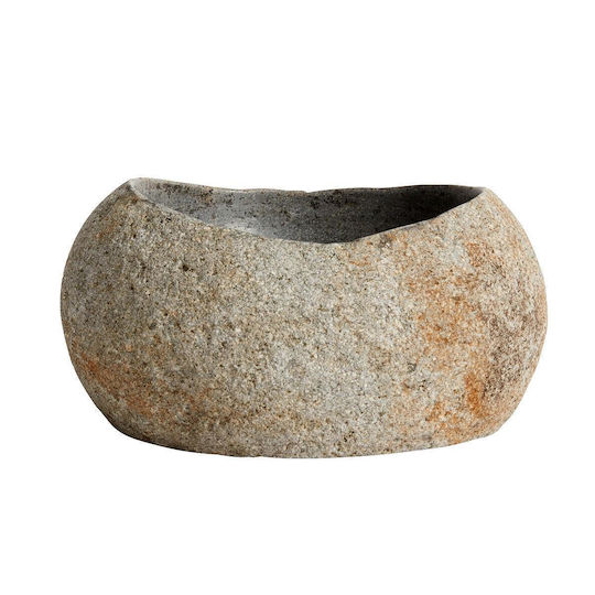 Muubs Διακοσμητικό Μπωλ Πέτρινο Γκρι 17x15x8cm