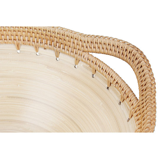 ArteLibre Decorative Bowl Ecru 34.5x30x15cm