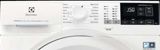 Electrolux Πλυντήριο Ρούχων 9kg με Τεχνολογία Ατμού 1400 Στροφών EW6F449PWE