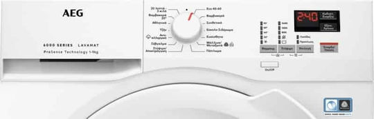 AEG Πλυντήριο Ρούχων 9kg 1400 Στροφών LF6SK49PWG