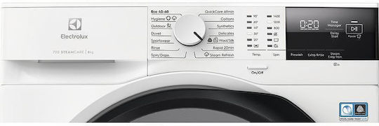 Electrolux Πλυντήριο Ρούχων 8kg με Τεχνολογία Ατμού 1400 Στροφών EW7F2482E