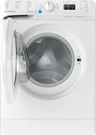 Indesit Πλυντήριο Ρούχων 6kg 1200 Στροφών BWSA 61294 W EU N