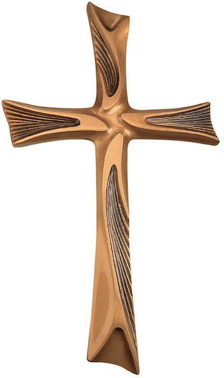 Vrochidis Metallic Memorial Cross 24x55cm