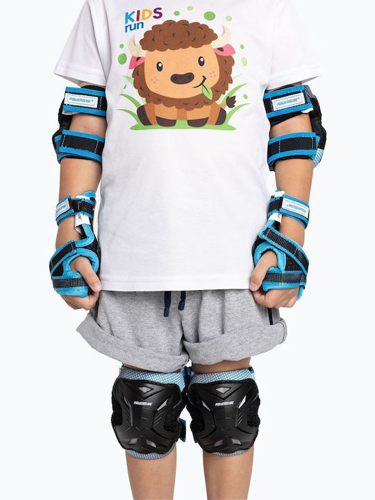 Powerslide Pro Boys Παιδικό Σετ Προστατευτικών για Rollers Μαύρο