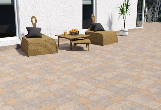Kai Group Ferrara Piesă Ceramică De Podea Pentru Interior Porțelan Matt 33.3x33.3cm Maro