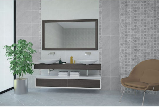 Kai Group Capri Placă Perete Bucătărie / Baie Ceramic Mat 40x25cm Gri