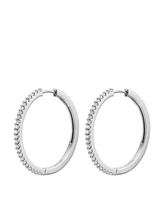 Fossil Ohrringe aus Silber mit Steinen Fossil Ohrringe aus Silber mit Steinen