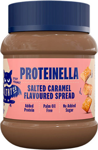 HealthyCo Praline Spread Proteinellawith Extra Protein No Added Sugar with Salted Caramel 360gr
