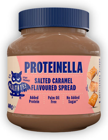 HealthyCo Praline Spread Proteinellawith Extra Protein No Added Sugar with Salted Caramel 360gr