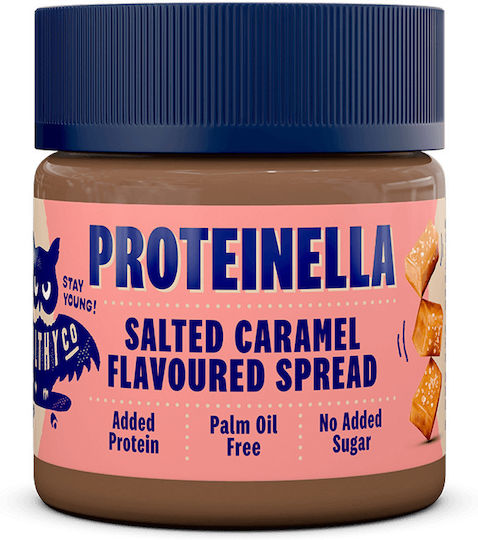HealthyCo Praline Spread Proteinellawith Extra Protein No Added Sugar with Salted Caramel 360gr