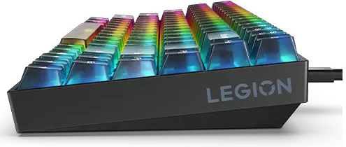 Lenovo Legion K510 Mini Pro Gaming Μηχανικό Πληκτρολόγιο 75% με Custom Brown διακόπτες και RGB φωτισμό (Αγγλικό US)