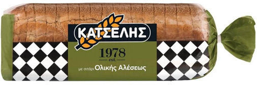Katselis Хляб за тост Традиционен Пълнозърнест Нормални Филии 720gr