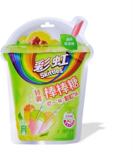 Skittles Candy Real Fruit Tea Lollipop 54gr