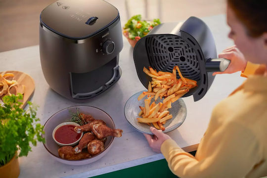 Philips Air Fryer 3.7lt Μαύρο HD9100/80