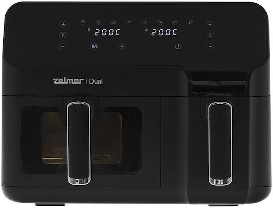 Zelmer Еър Фрайър с Двойна Подвижна Кошница 9лт Черен ZAF9000