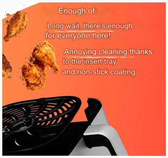 Profi Cook PC-FR Еър Фрайър 8лт Сребрист